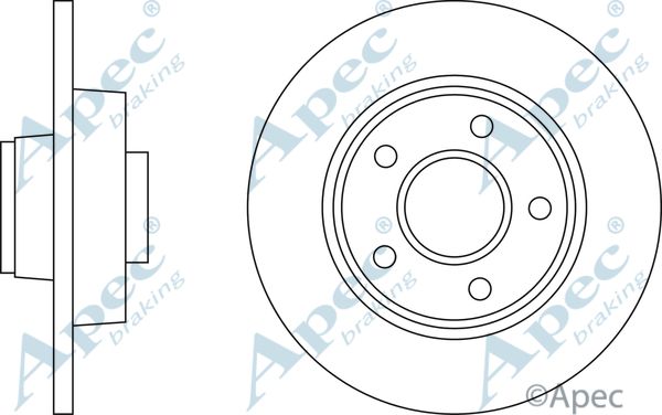 APEC BRAKING Jarrulevy DSK2325